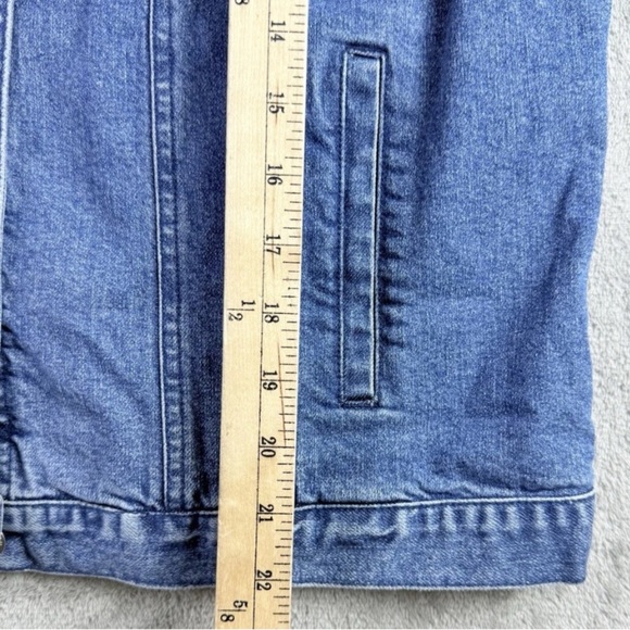 Pendleton Denim Vest Womens Large Blue Embroidered Beaded Floral Cowgirl Western - Picture 4 of 16